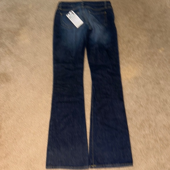 NWT  famous maker DENIM PAPER CLOTH brand jeans tags on sz 24  dark old vintage - Picture 1 of 6